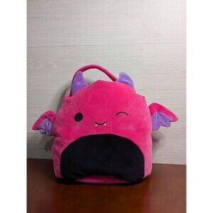 RARE Pink Bat Squishmallows Easter Basket Halloween Bag Jazwares Candy Bucket